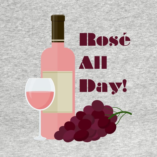 Rosé all day! by VinumDesigns